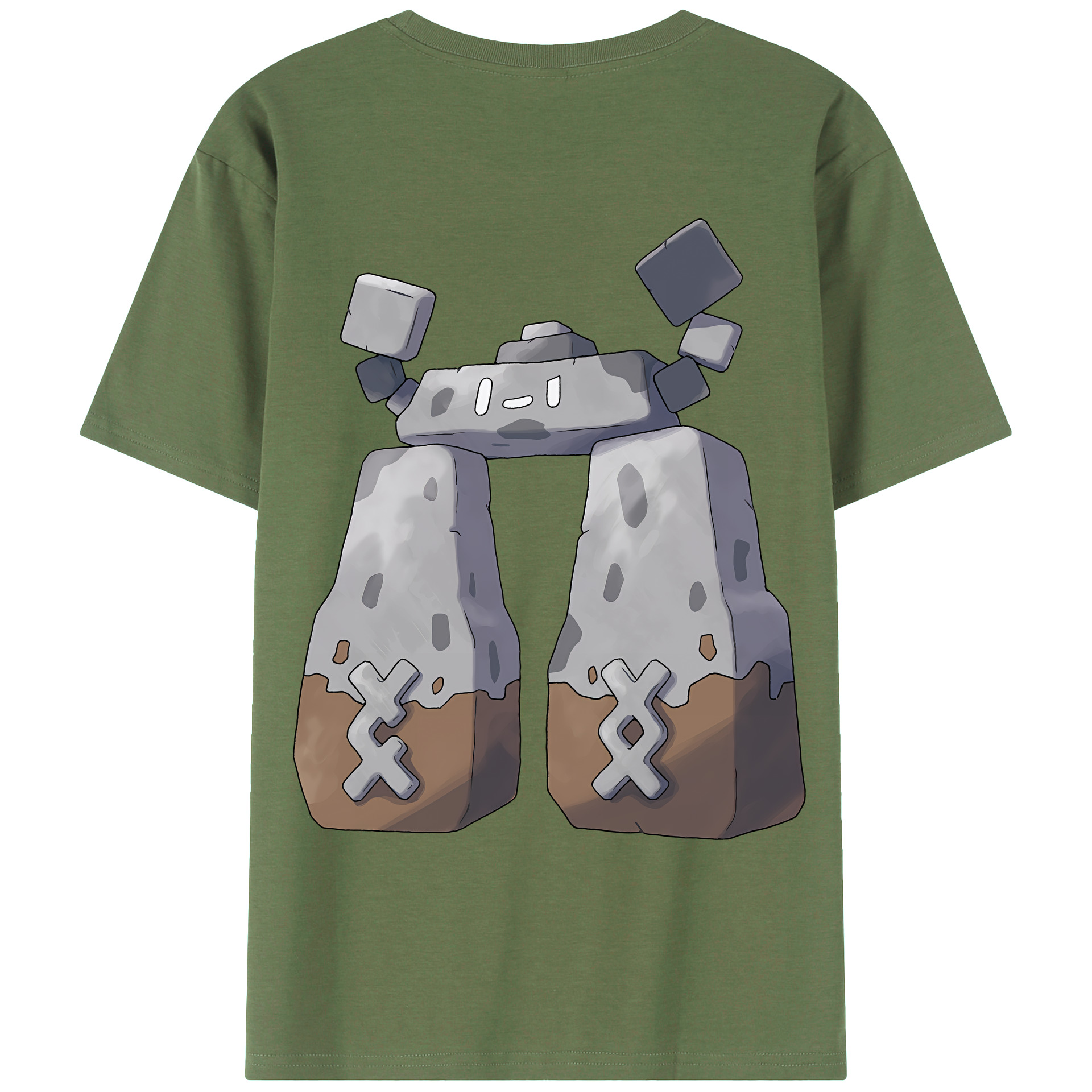 （画像用） ポケットモンスター Pokémon 綿100％ メンズ半袖Tシャツ（バックプリント） 通気性